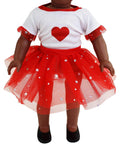 Eimmie 18" Doll Clothing 18" Valentine's Day Doll Clothing Playtime Pack