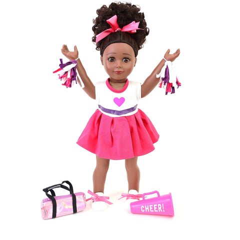18 doll cheerleader outfit color pink playtime by eimmie