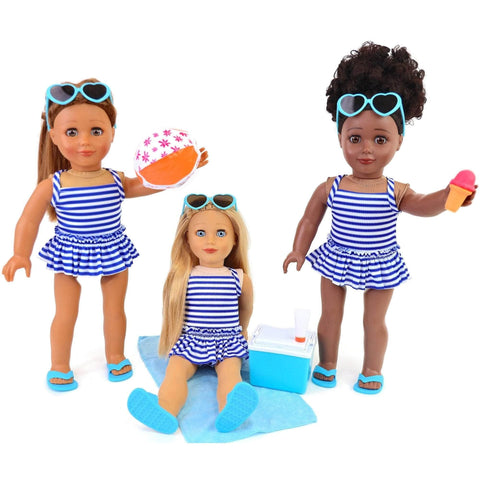 playtime by eimmie doll swimsuit fits american girl dolls