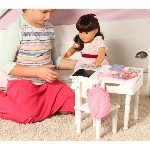 Eimmie 18 Inch Doll Furniture 18 Inch Doll Furniture - Desk and Chair Set