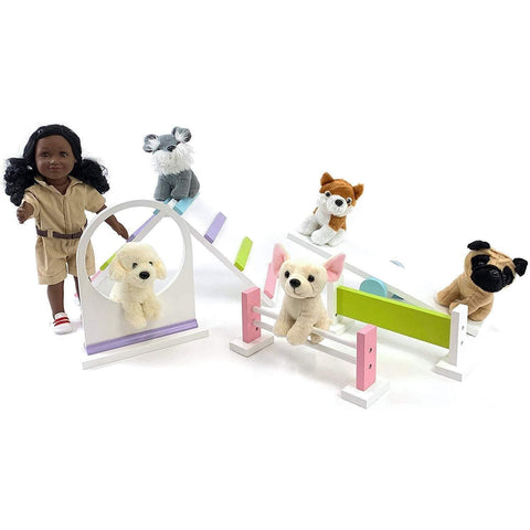 18 inch doll furniture dog agility playset playtime by eimmie