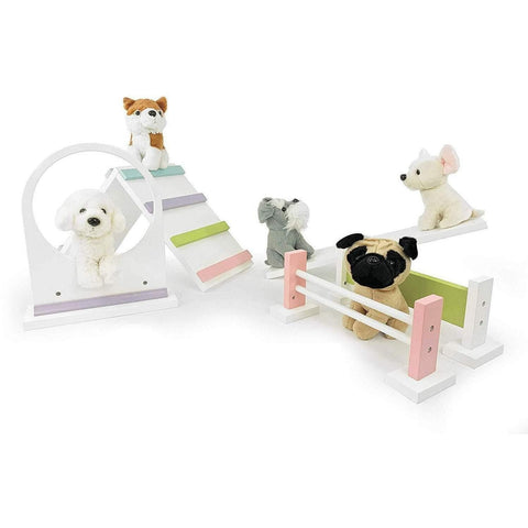 affordable wood doll furniture animal agility playset