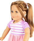 18 inch brown hair fashion doll