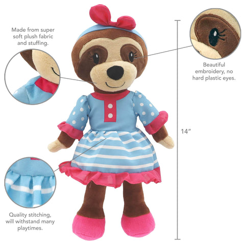 Sharewood Forest Friends 14 Inch Rag Doll Sofie the Sloth