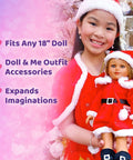 Holiday Outfit for Girls and 18 Inch Dolls - Playtime by Eimmie