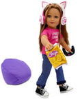 Gamer Girl Doll Outfit and Accessories for 18 Inch Dolls - Playtime by Eimmie