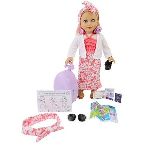 Eimmie 18" Doll Clothing Travel Playtime Pack