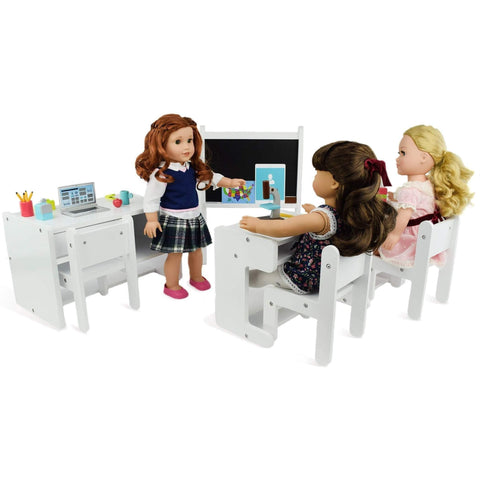 Playtime by Eimmie Hair Salon and Nail Spa Set - Doll Accessories - Hair Salon and Hairstyling Set for 18 inch Doll