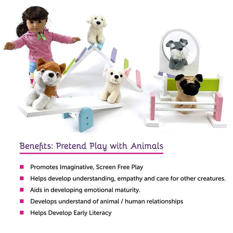 benefits of pretend play with animals wooden doll furniture playtime by eimmie