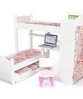 doll bunk bed playtime by eimmie wood doll furniture