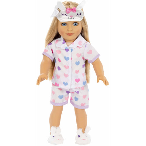 adorable bunny pjs for 18 inch dolls