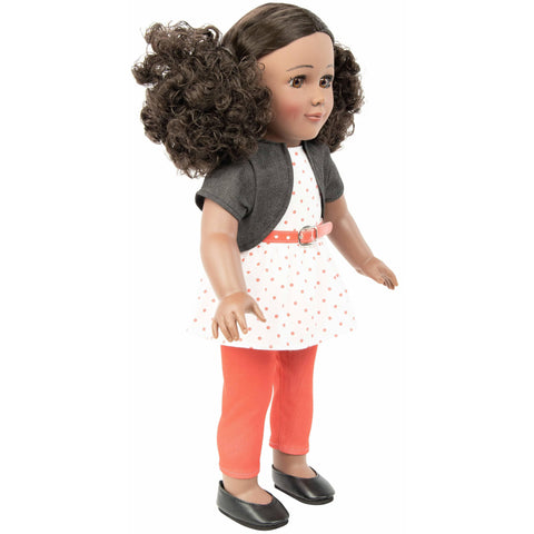 doll with black curly hair