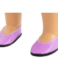 purple doll shoes