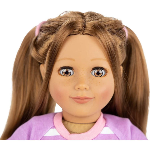 18 inch doll light brown hair