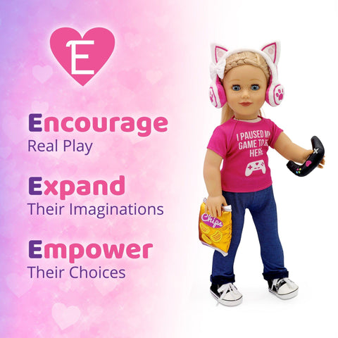 Encourage real play, Expand their imaginations, Empower their choices