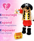 Encourage real play; Expand their imaginations; Empower their choices