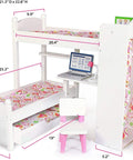 18 doll bunk bed playtime by eimmie doll furniture