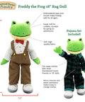 Freddy the Frog 18" Rag Doll - Playtime by Eimmie