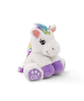 white plush small unicorn stuffed animal
