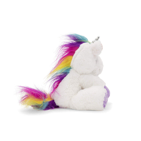 fluffy stuffed unicorn toy